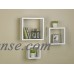 Melannco Set of Three White Nesting Cube Shelves, Hardware Included   553216271